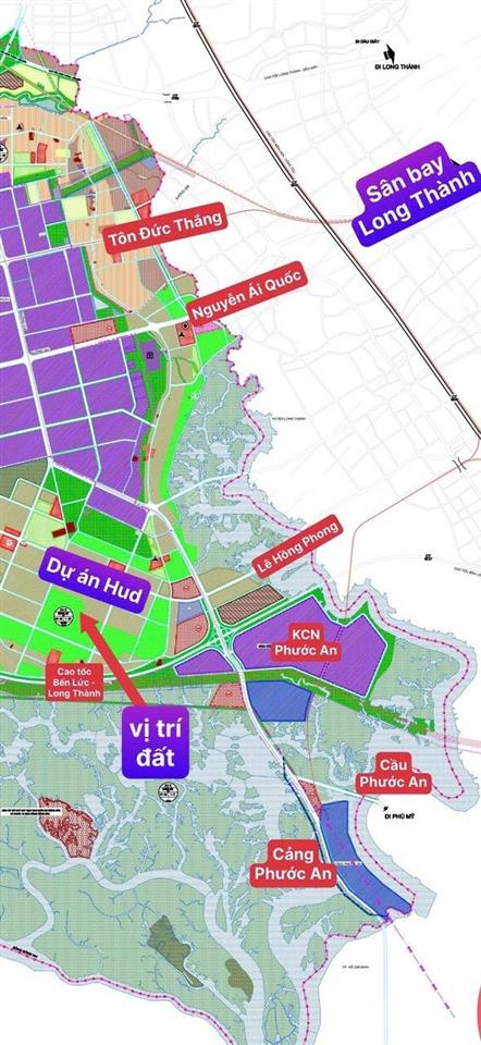 Bán đất dự án hud nhóm 4 nhơn trạch, đồng nai dt 123m² (6x20.5m) đường 16m  giá chỉ nhỉnh 14tr/m2