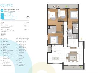 Em bán căn hộ siêu rộng kosmo tây hồ, 182m2  3pn  3wc ,view hồ tây, full nội thất.có slot ô tô