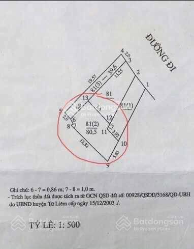 Bán đất xây chung cư mini đình thôn, mỹ đình, hà nội 80.m2 đất 6m mặt tiền ô tô đỗ cửa