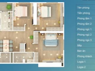 Căn góc 3pn, 2vs, 107.9m2, tòa bid residence, tố hữu, hà đông