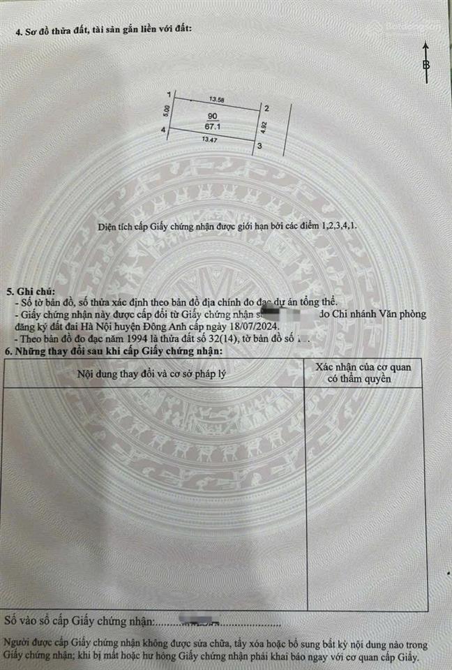 Bán đất 67,1m2 tại đường 23b, vân nội, đông anh, 12,5 tỷ, đẹp xuất sắc