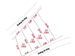 Bán đất 2 mặt đường tại xã thanh cao, lương sơn, hòa bình, 700 triệu, 110 m2 uy tín, đẹp, tiện ích