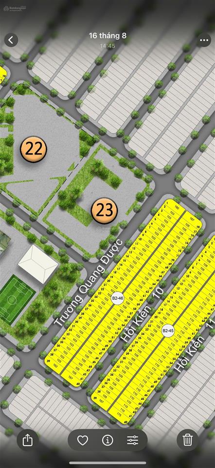 Siêu hot, giá cđt, đường trương quang được  đường 10.5m, đối diện công viên, giá chỉ 6,2 tỷ