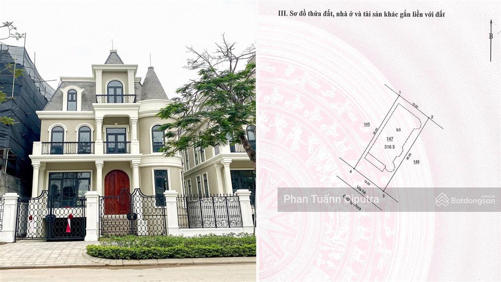 Bt đơn lập vip 2 mặt tiền công viên, có hầm, nhận nhà sổ đỏ luôn mặt đường 21,5m ciputra gần lotte