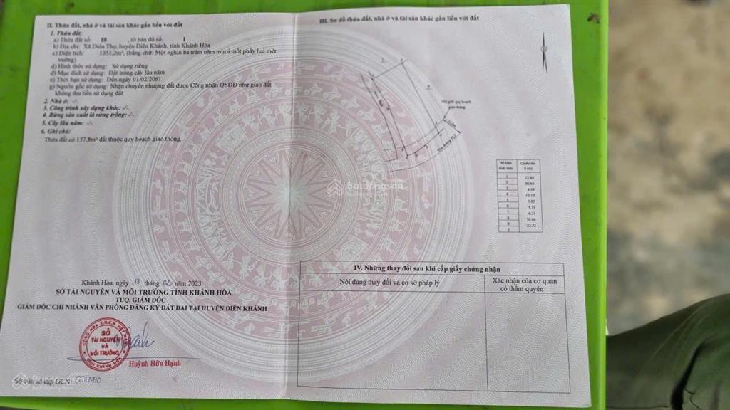 Giảm 500 triệu, bán nhanh, lấy tiền sửa nhà cửa bị lụt, mặt tiền tỉnh lộ 2 diên thọ, còn 5,1 tỷ