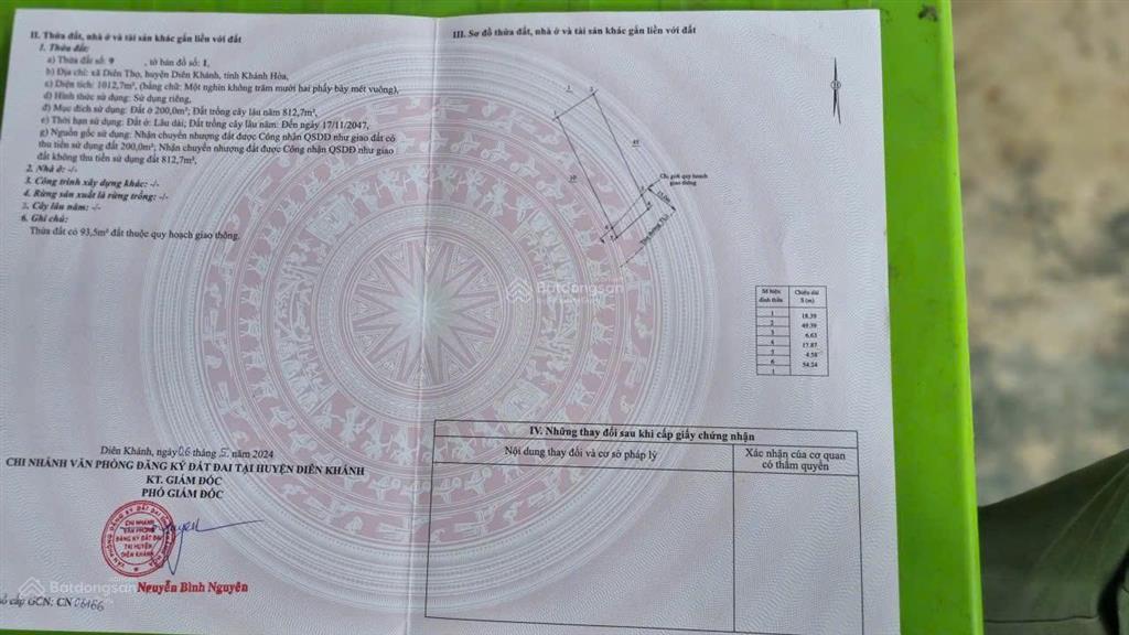 Giảm 500 triệu, bán nhanh, lấy tiền sửa nhà cửa bị lụt, mặt tiền tỉnh lộ 2 diên thọ, còn 5,1 tỷ