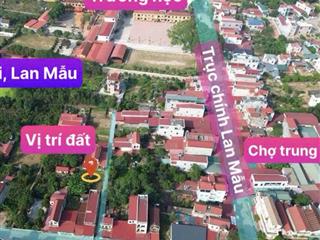 Đất ở + kinh doanh ngay ngã tư chợ muối lan mẫu