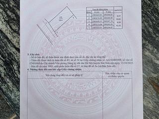 100m² đất vườn tiên chu, trung giã, sóc sơn giá chỉ 650 triệu