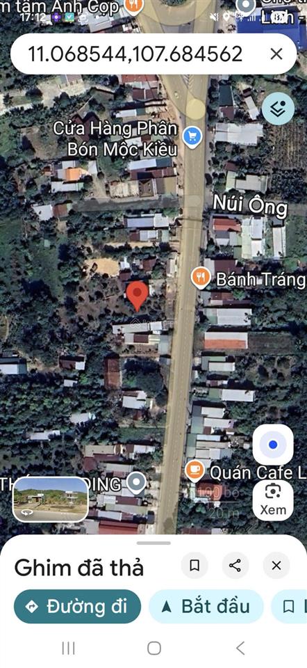 Cần sang tay lô đất tại mặt tiền đường trần hưng đạo, tt lạc tánh  tánh linh  bình thuận