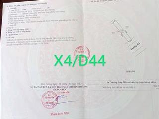 Bán đất tái định cư vsip2 khu d, đường bạch đằng (x4 cũ) diện tích 100m2