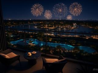 Căn hộ 2pn view bể bơi và hồ tạo sóng rẻ nhất lumiere spring bay,  0916 292 ***