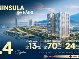 Peninsula đà nẵng căn tầng cao view sông hàn giá chỉ 4 tỷ tặng vé vip pháo hoa!