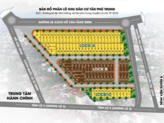 Bán đất nền 90m2 kdc tân phú trung đường hồ văn tắng