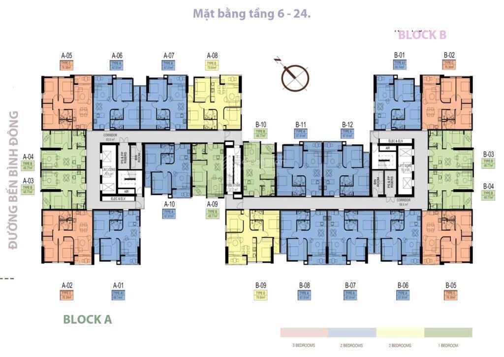 Bán căn hộ 2pn 2wc tại aurora residences, 2,155 tỷ, 68m2, q8, hcm, chính chủ, uy tín