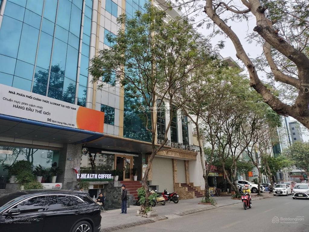 Chính chủ giảm 5 tỷ tòa nhà văn phòng lô góc phố dịch vọng hậu 155m2 x 8 tầng thông sàn giá 94 tỷ