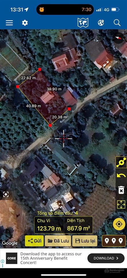 1 lô đất tiềm năng diện tích 800m trong đó có 200 ont. 2 mặt tiền 1 mặt đường đông dươg