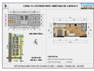Căn hộ 1 ngủ 48m2 cc thanh hà, chỉ cần có trước 1,3 tỷ