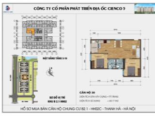  Bán căn góc 2pn 78m² tầng trung, tòa hh02c, khu 5 tòa mới chung cư Thanh Hà