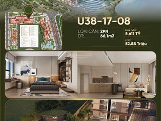 Chỉ từ 1.1 tỷ sở hữu ngay căn hộ 2pn duy nhất view hồ, đón hoàng hôn tại masteri lakeside!