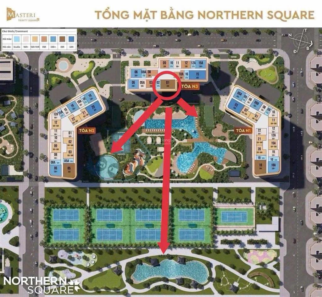 Duy nhất 3pn view trực diện bể bơi. 0962 286 ***