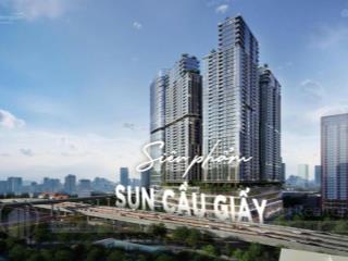 Duy nhất trong tháng 8 chỉ 130tr/m2 sở hữu căn hộ cao cấp nhất của sun group tại trung tâm cầu giấy