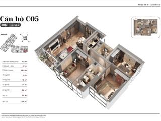 Suất ngoại giao duy nhất căn 3 ngủ 103m2 block c căn c04 giá cđt.  ngay 0349 518 *** nhận ck