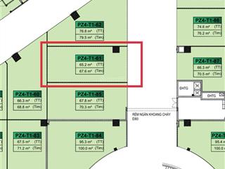 Chính chủ cần bán mặt bằng kinh doanh khu trung tâm thương mại parking zone 4 vinhomes smart city