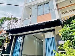 Nhà mới 3 tầng  phan huy ích  hẻm 5m  xe hơi ngủ trong nhà  63m2