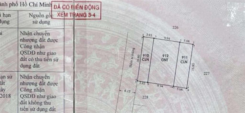 Nhà bè, nguyễn văn tạo, đất đẹp 319m2, ngang 16,8m, đường xe hơi chỉ 3,8 tỷ