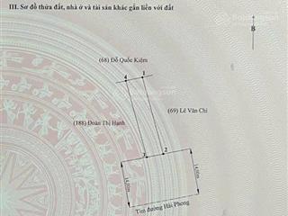 Bán 120m2 đất mặt phố hải phong  dương kinh. chạy thẳng vào vinhomes golden city 500m. giá 6tỷ5