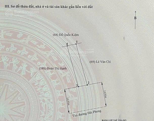 Bán 120m2 mặt đường hải phong  dương kinh  hải phòng. chạy thẳng vào vinhomes golden city 500m