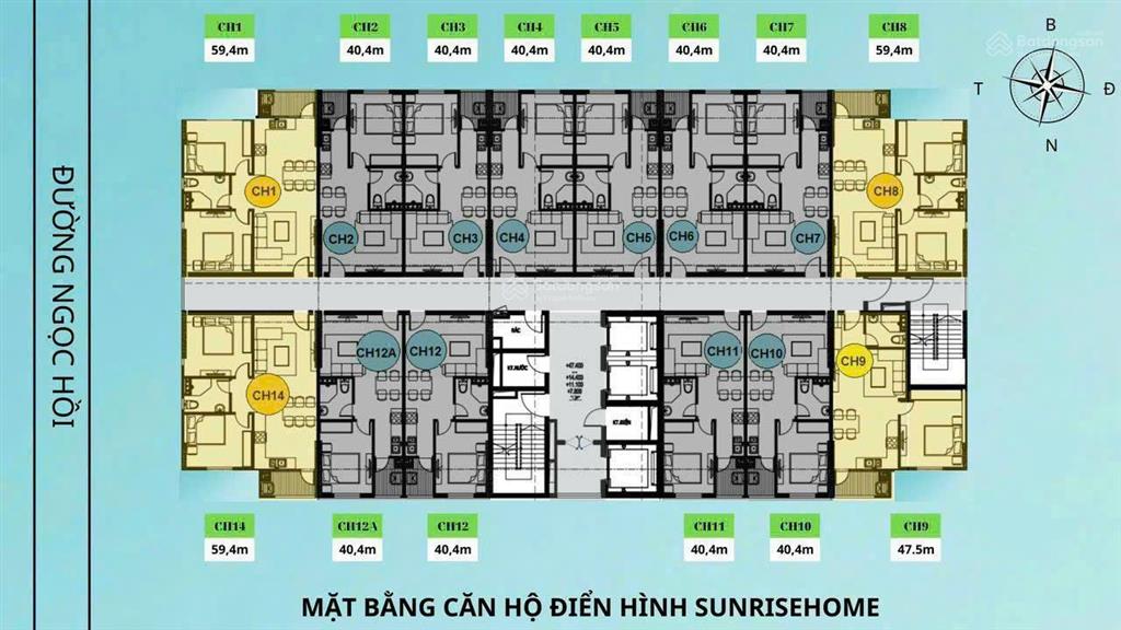 Quỹ ngoại giao duy nhất 2 căn tại sunrise home thanh trì, ký trực tiếp cđt