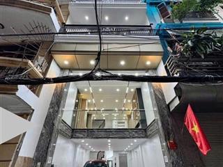 Nhà phân lô trung tâm hoàng mai  đền lừ  55m  6 tầng  thang máy  full nội thất  ô tô vào nhà