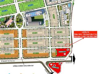 Bán lô góc 2 mặt tiền đối diện tttm | dt 135,5m2 kđt tiến lộc garden, giá chỉ 5.06 tỷ