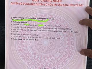 Bán lô đất vị trí 2 cách đường phạm thế hiển 170m tân bình, la gi, bình thuận