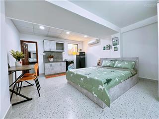 Cho thuê căn hộ studio cửa sổ thoáng full nội thất máy giặt riêng ngay cư xá bắc hải q10