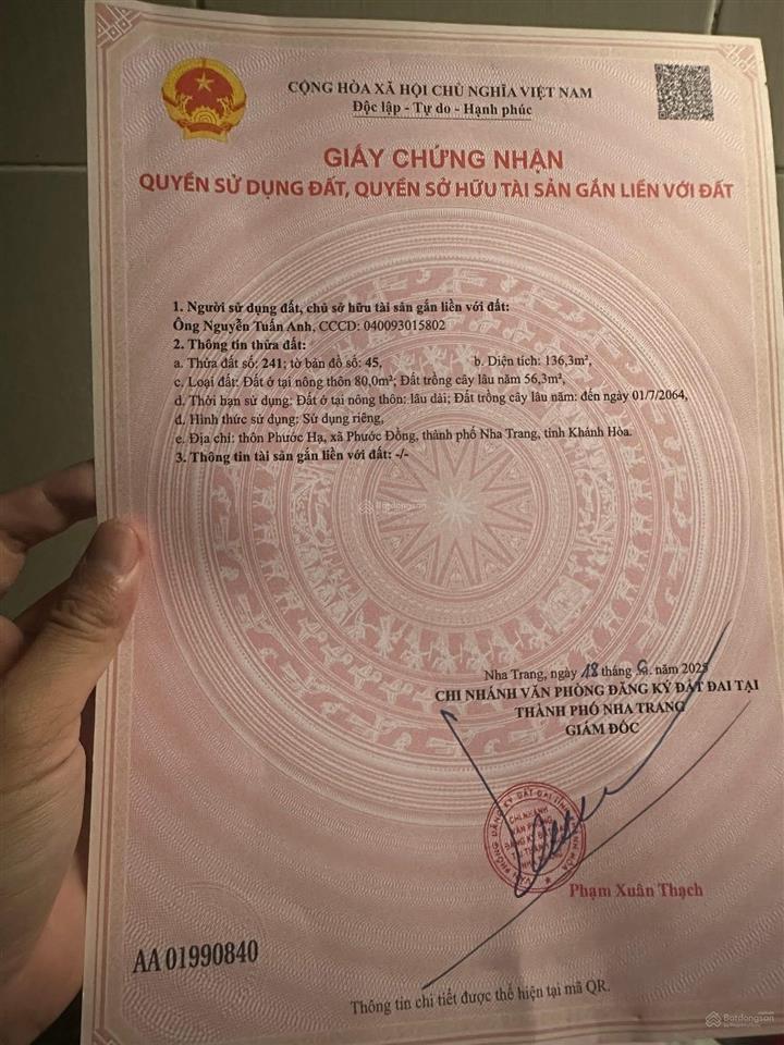 Bán đất 2 mặt tiền đại lộ nguyễn tất thành