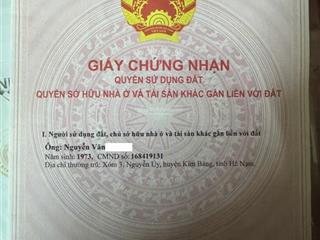 Bán đất làm nhà, trong ngõ rộng, mt 9m, sổ đỏ 180m2 (tổng dt 390m2)