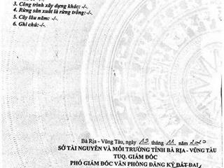 Ngân hàng thanh lý 614mv đất tại thị trấn long hải, long điền, brvt