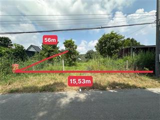 Thanh lý giao dịch nhanh 1374m2 đất đường nhựa, mt 15m, chỉ 3ty3, xã phú an, bến cát