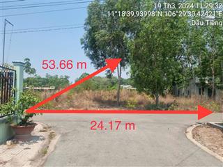 Ngân hàng thanh lý đất ngang 24m mt nhựa, dt 1079m2, chỉ 3ty42, dầu tiếng bình dương