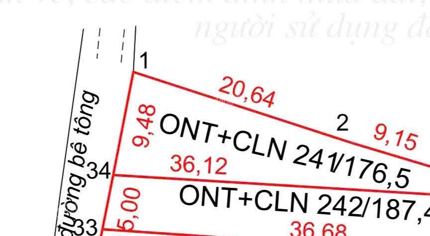 Chỉ hơn 100 triệu bạn đã sở hữu 1 miếng đất 176m2. sổ chính chủ