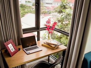 Cho thuê căn hộ 55m2 full nội thất vòng xoay hàng xanh bình thạnh