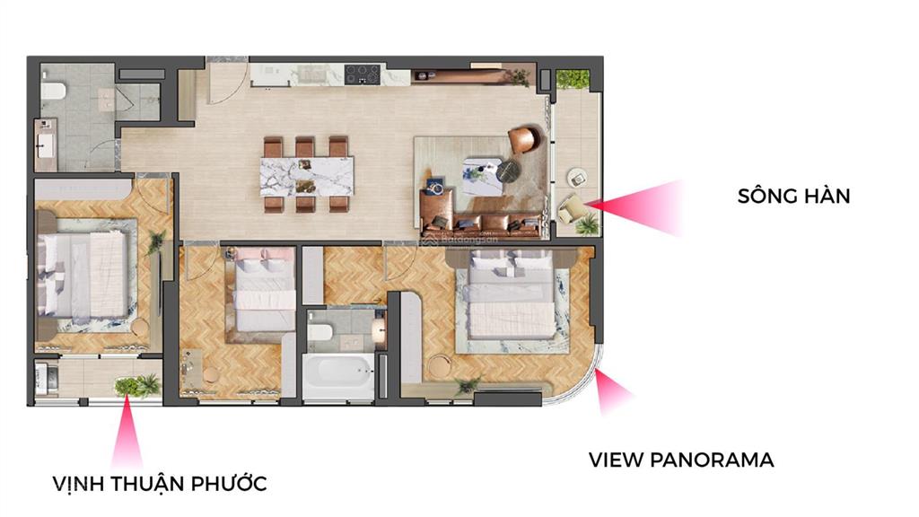 Chênh nhẹ  căn 1 pn view chính diện sông, vịnh cực hiếm  tầng trung đến cao, giá cạnh tranh
