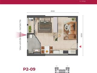 Cực sốc! căn 1pn  48m2  view sông hàn, vịnh thuận phước  chênh nhẹ