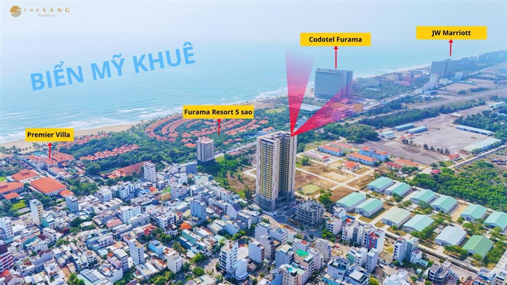 Độc quyền căn 1pn  62m2  view ngay biển mỹ khê ngay trong tầm mắt & khai thác cho thuê 18tr/tháng