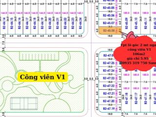 Bán nhanh lô góc 2 mặt tiền khu fpt