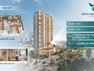 Sở hữu căn hộ trung tâm view đẹp  tiện ích đủ đầy, dt 76m2, giá thỏa thuận tại đà nẵng