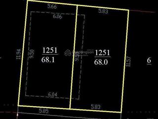 Đất đẹp ngay trung tâm đường mai hắc đế, 5,8 tỷ, 68m2, đà lạt, lâm đồng