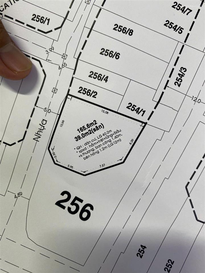 Bán nhà góc 3mt 258 dương quảng hàm, p5, gò vấp, (dt 15x20m, 292m2, odt), gpxd 1 hầm + 8 tầng